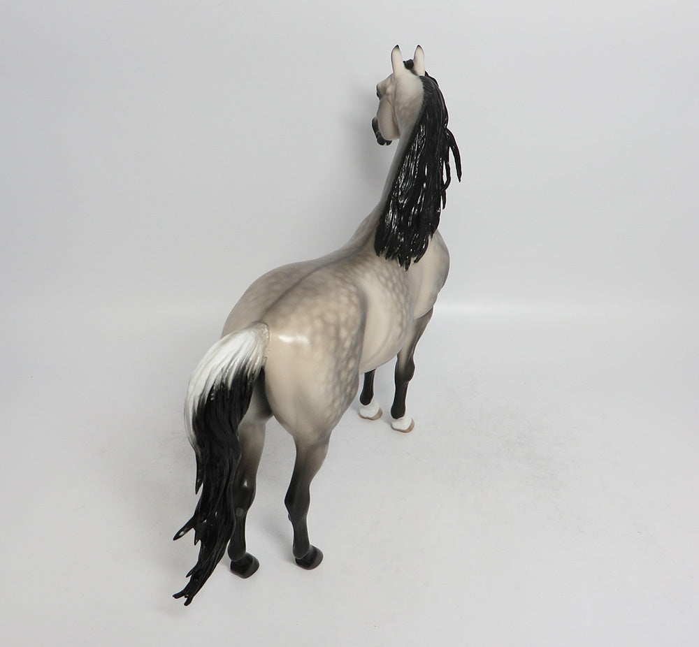 BOGART-OOAK STAR DAPPLE LIGHT BUCKSKIN MORGAN MODEL HORSE BY SHERYL LEISURE 3/27/18
