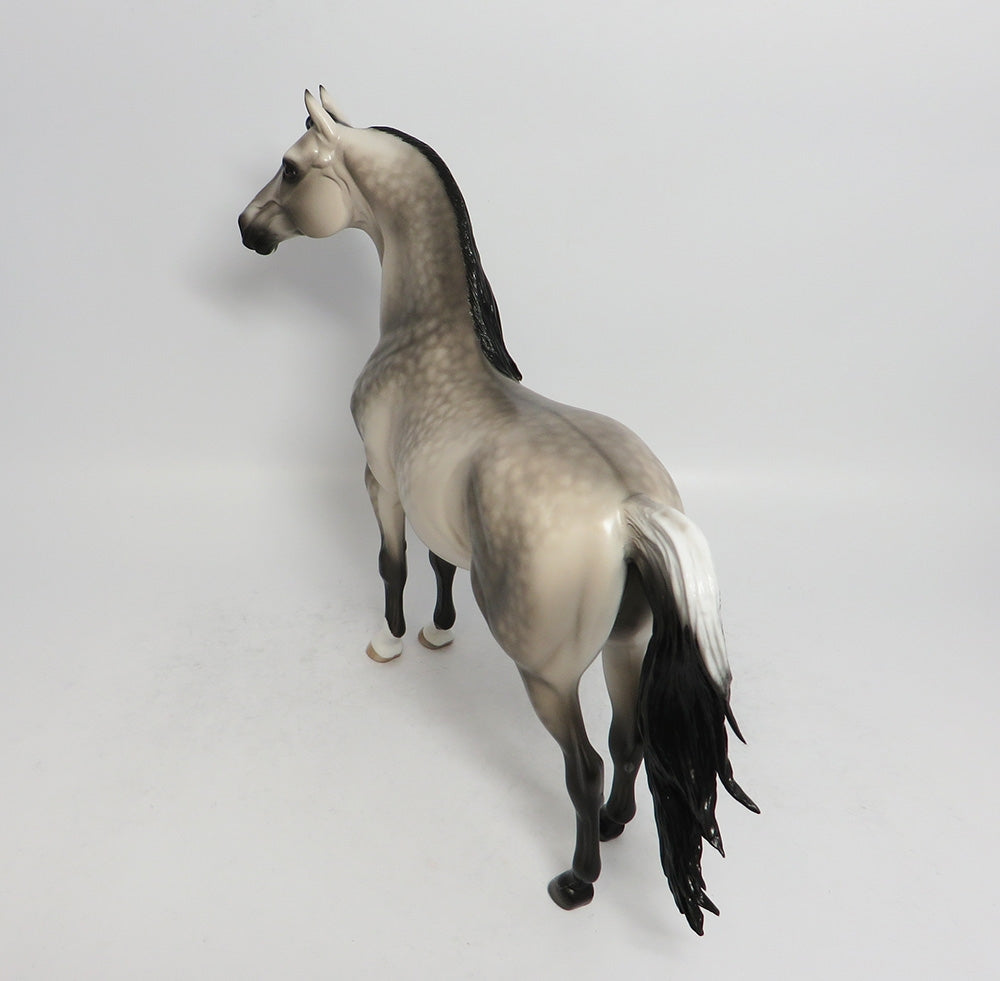 BOGART-OOAK STAR DAPPLE LIGHT BUCKSKIN MORGAN MODEL HORSE BY SHERYL LEISURE 3/27/18