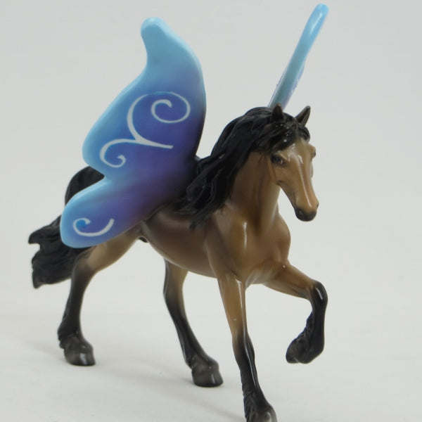 SIMPLE TINKER - OOAK Frisian Buckskin Butterfly Model Horse - 5/15