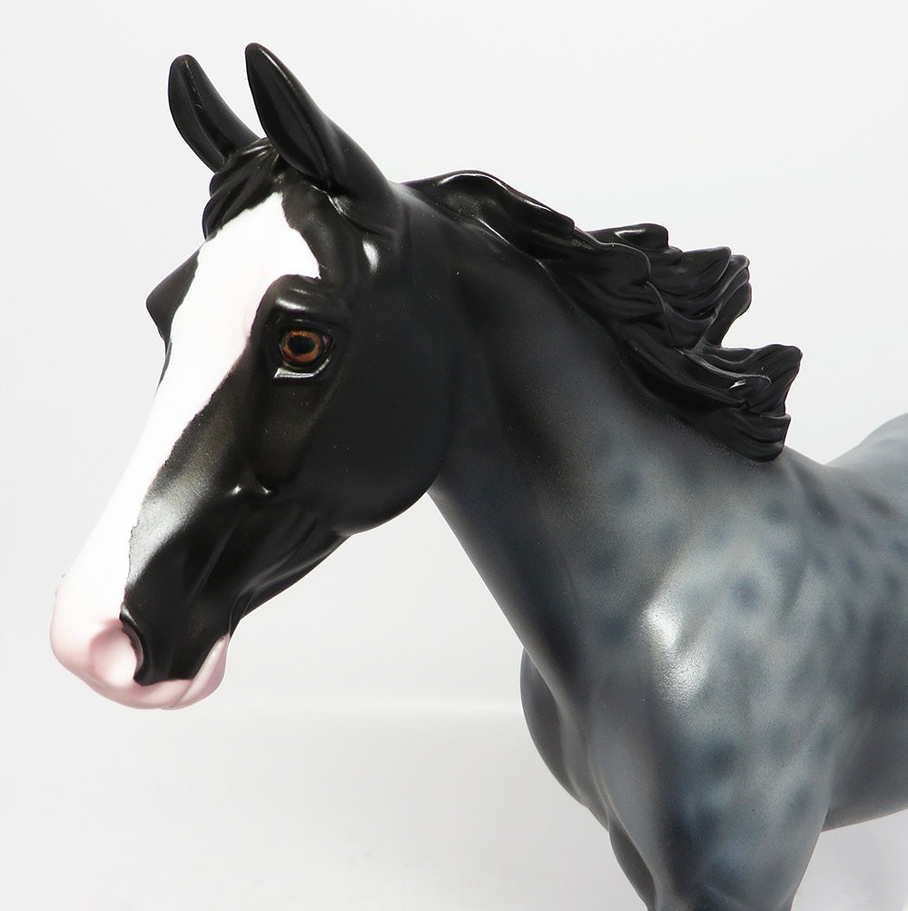 MOON DUST-OOAK REVERSED DAPPLE PALOUSE MODEL HORSE 8/18/17