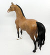 RANGER-OOAK DAPPLE BUCKSKIN MORGAN MODEL HORSE 3/1