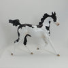 GARRETT - OOAK Black Frame Overo Pinto Yearling Model Horse with Mapping - 5/15