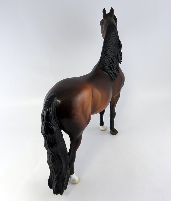SHARP DRESSED MAN-OOAK DAPPLED BAY MORGAN MODEL HORSE BY DAWN QUICK 9/28