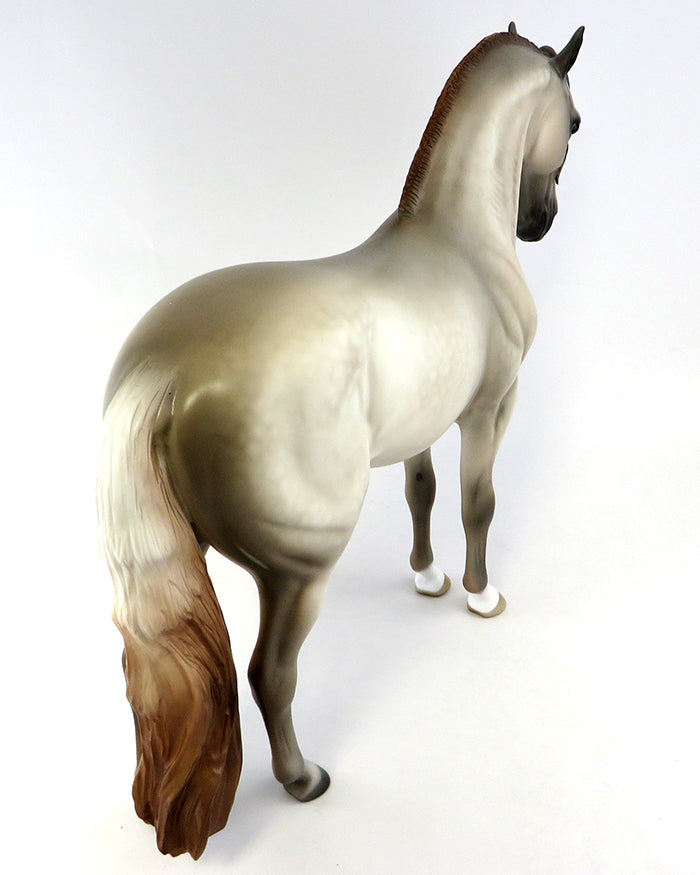 SUGAR-N-SPICE-OOAK ROSE GREY ANDALUSIAN MARE MODEL HORSE BY SHERYL LEISURE 9/28