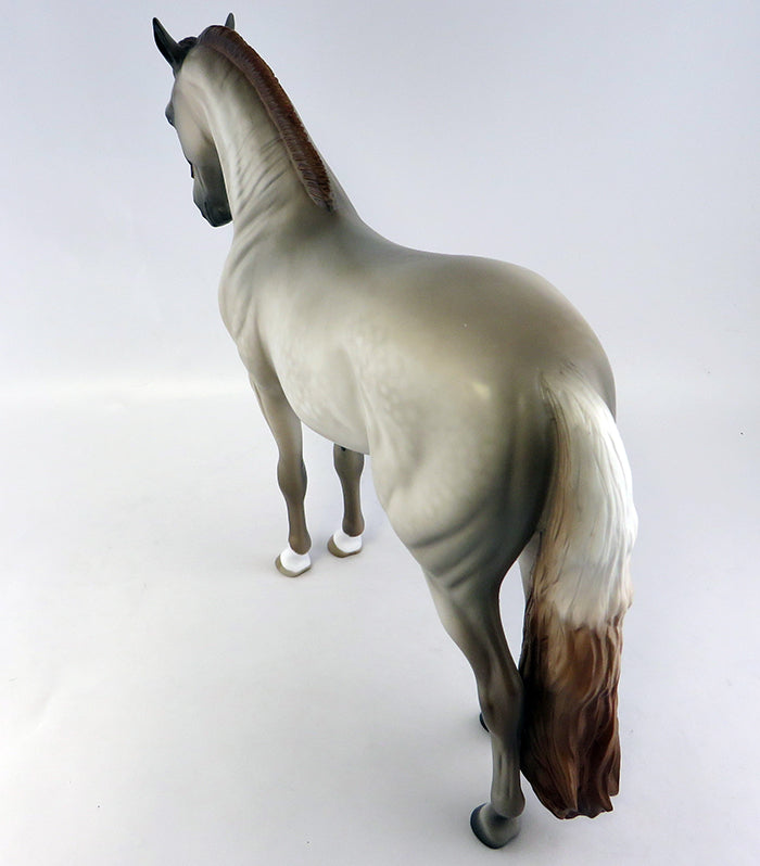 SUGAR-N-SPICE-OOAK ROSE GREY ANDALUSIAN MARE MODEL HORSE BY SHERYL LEISURE 9/28