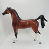 MY HEART - OOAK Dapple Bay  Pinned Ear Arabian with Custom Split Forelock - 5/22