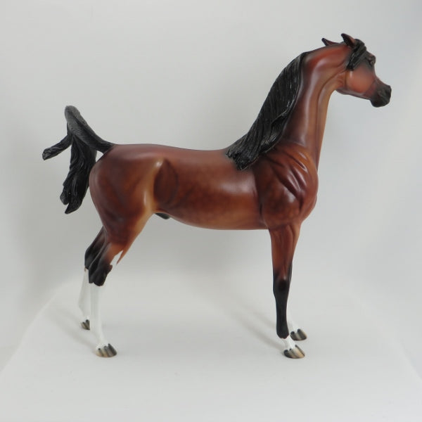 MY HEART - OOAK Dapple Bay  Pinned Ear Arabian with Custom Split Forelock - 5/22