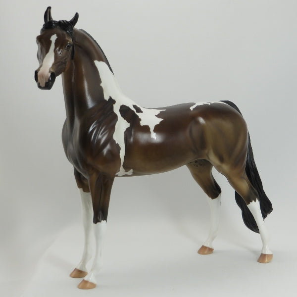 MIDNIGHT TRUFFLE - Bay Pinto Arabian Model Horse - LE4 - 5/15