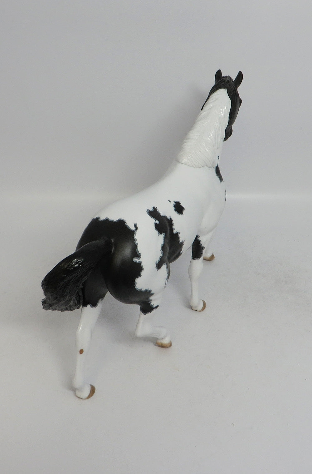 SUMMER RAIN - OOAK BLACK MAPPED PINTO PONY MODEL HORSE 3/29/2018