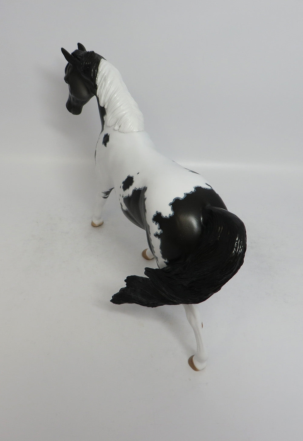 SUMMER RAIN - OOAK BLACK MAPPED PINTO PONY MODEL HORSE 3/29/2018