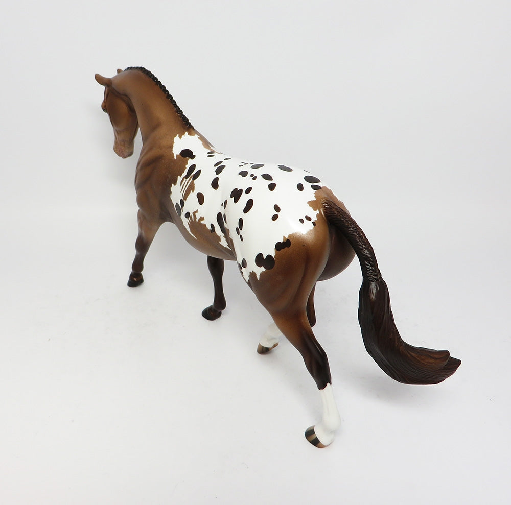 MOOSE TRACKS-OOAK ROAN APPALOOSA MODEL HORSE 8/25/17