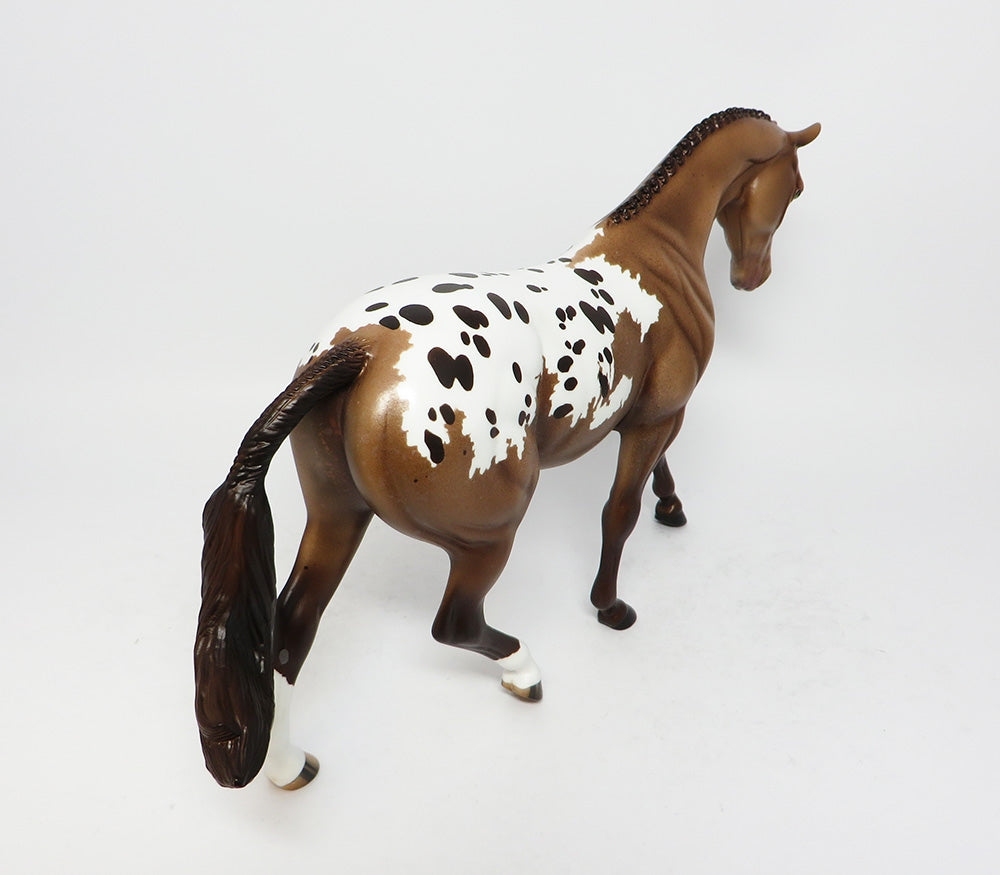 MOOSE TRACKS-OOAK ROAN APPALOOSA MODEL HORSE 8/25/17