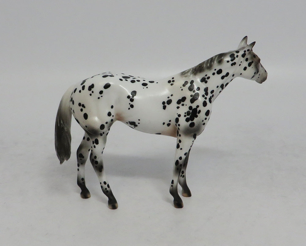 NOLAN&#39;S FOOL - OOAK LEOPARD APPALOOSA STOCK CHIP BY ANDREA EA2018