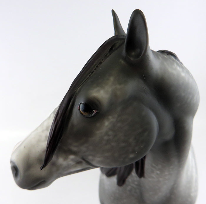 THE RED HEADED STRANGER-OOAK DAPPLED GREY WITH DARK ROSE MANE &amp; TAIL ISH MARE BY ALLEN KATT 9/29