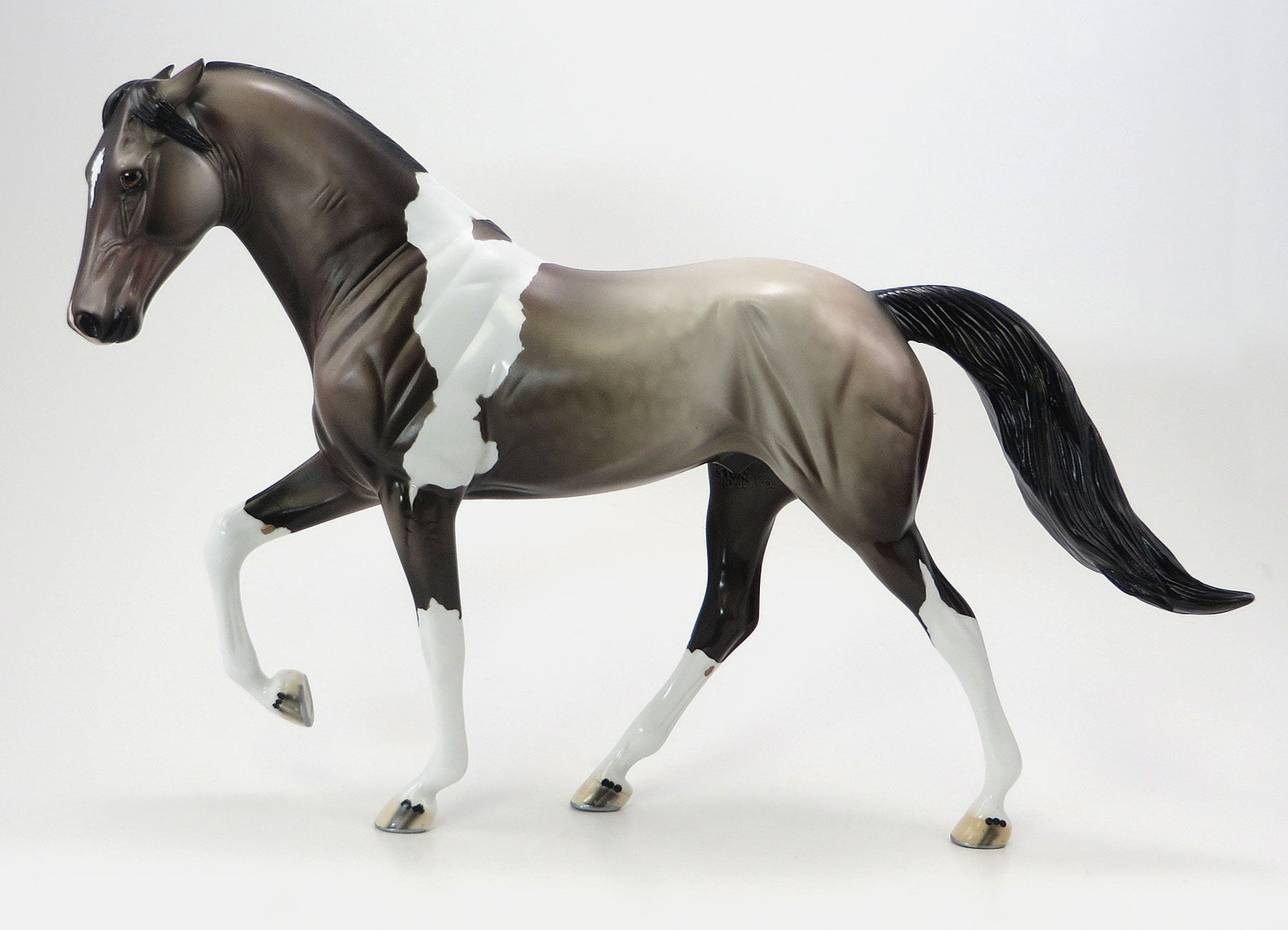WHERE THE WILD THINGS ARE - OOAK Rose Grey Pinto Tennessee Walker Model Horse - 6/19