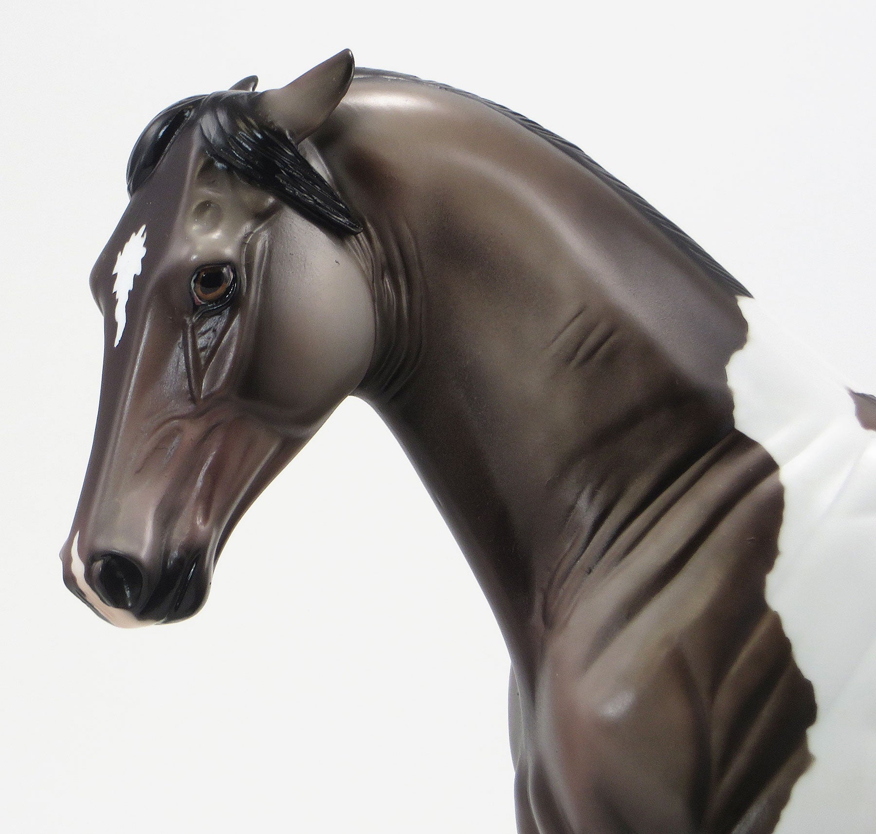 WHERE THE WILD THINGS ARE - OOAK Rose Grey Pinto Tennessee Walker Model Horse - 6/19