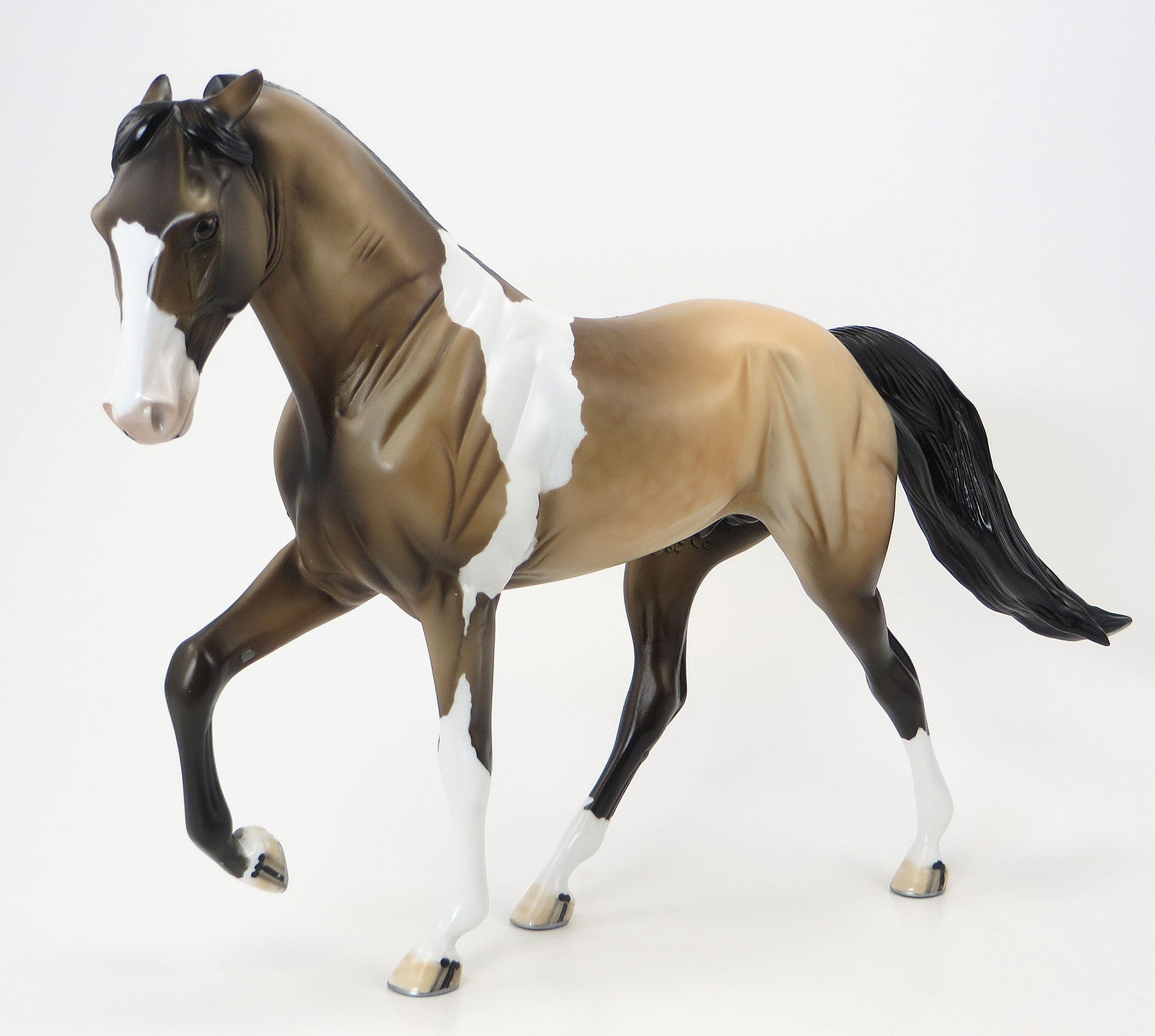 JUMANJI - OOAK Sooty Buckskin Pinto Tennessee Walker Model Horse - 6/19