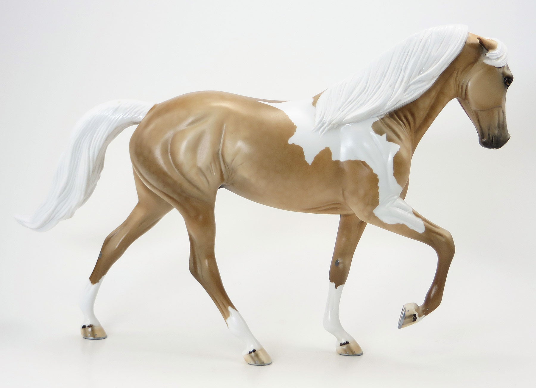 WHEN YOU REACH ME - OOAK Sooty Palomino Pinto Tennessee Walker Model Horse - 6/19