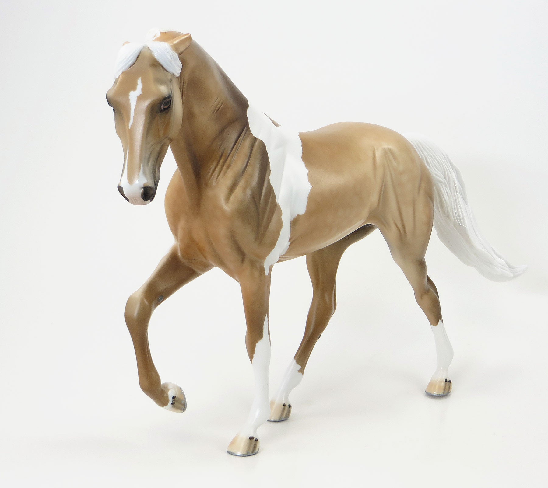 WHEN YOU REACH ME - OOAK Sooty Palomino Pinto Tennessee Walker Model Horse - 6/19