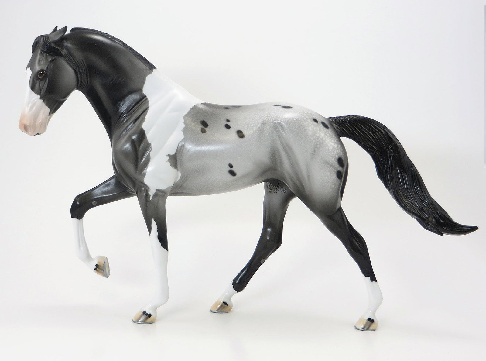 DON'T LET THE PIGEONS DRIVE THE BUS - OOAK Grey Pintaloosa Tennessee Walker - 6/19