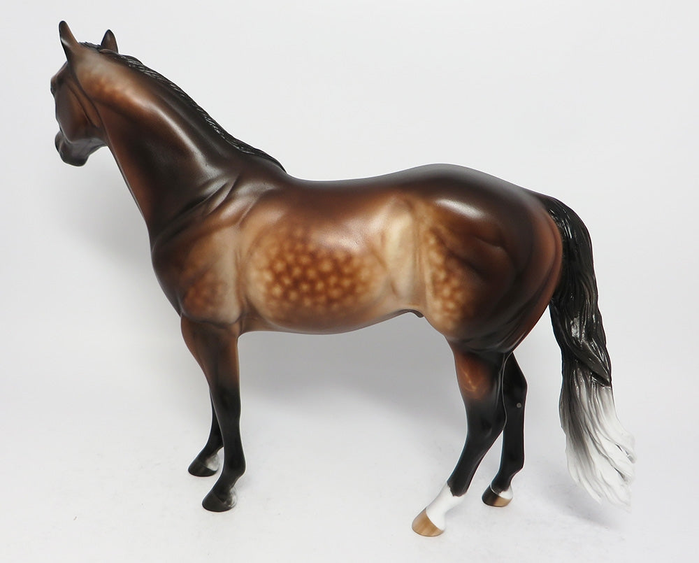 INDIAN BREEZE-OOAK STAR DAPPLE BAY GOING GREY ISH MODEL HORSE BY SHERYL LEISURE 8/22/17