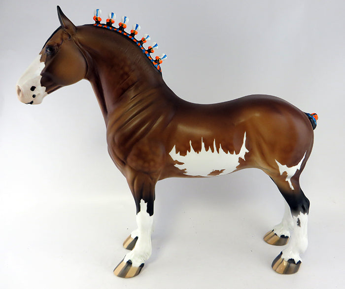 BIG TOM-OOAK BAY PAINT STANDING DRAFTER MODEL HORSE 9/29