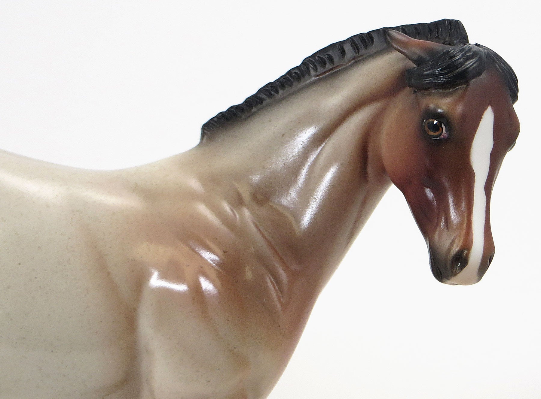 THE VERY HUNGRY CATERPILLAR - OOAK Bay Roan Weanling Model Horse - 6/19