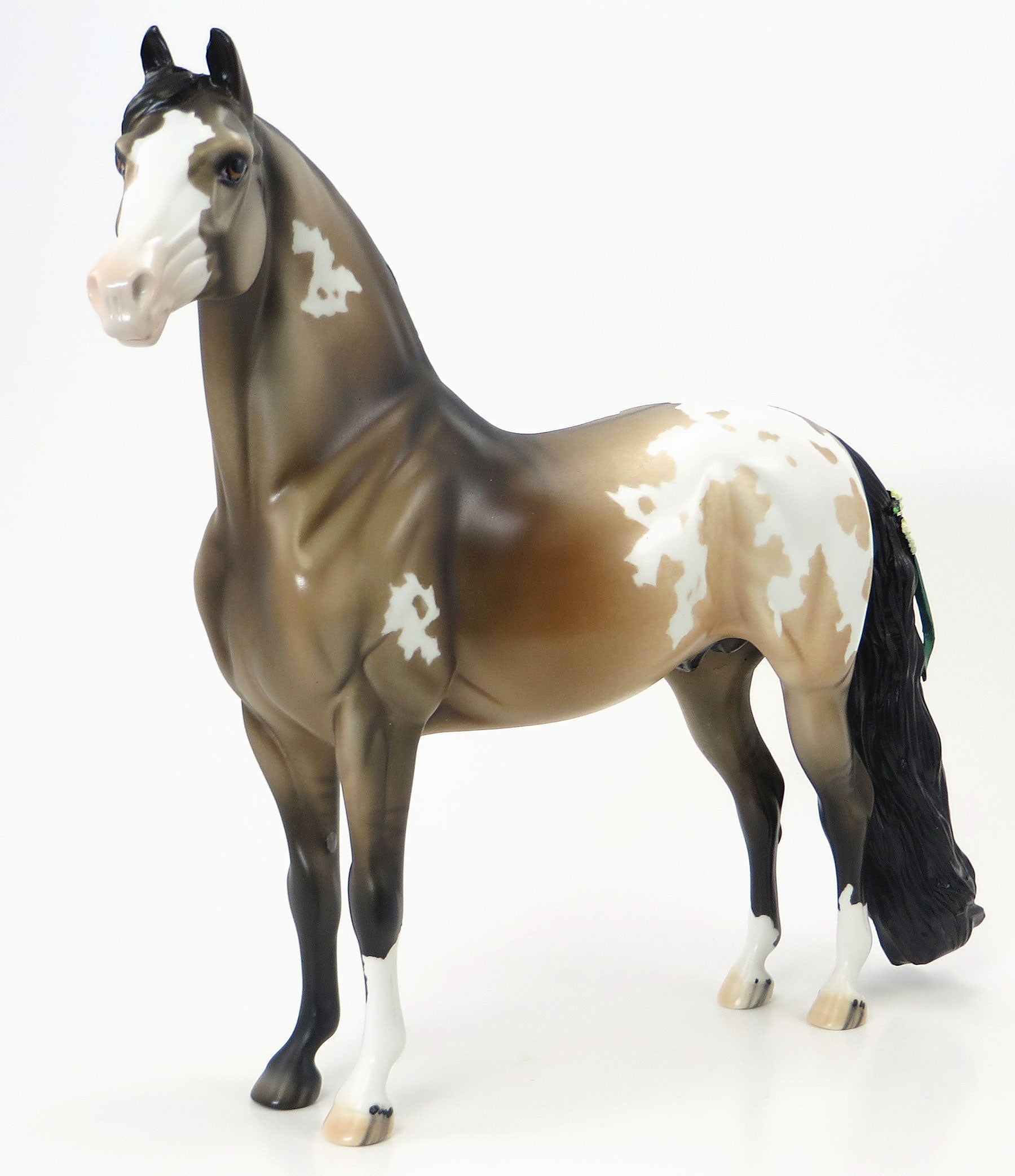 CORDUROY - OOAK Dun Appaloosa Morgan with Pink Ribbons &amp; Flowers - 6/19