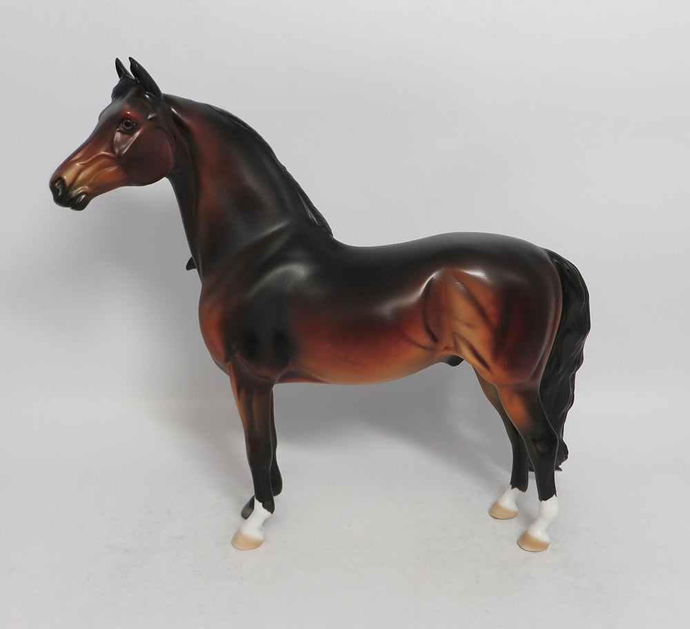 DARK SUNRISE - OOAK DARK DAPPLE BAY MORGAN MODEL HORSE 3/29/2018