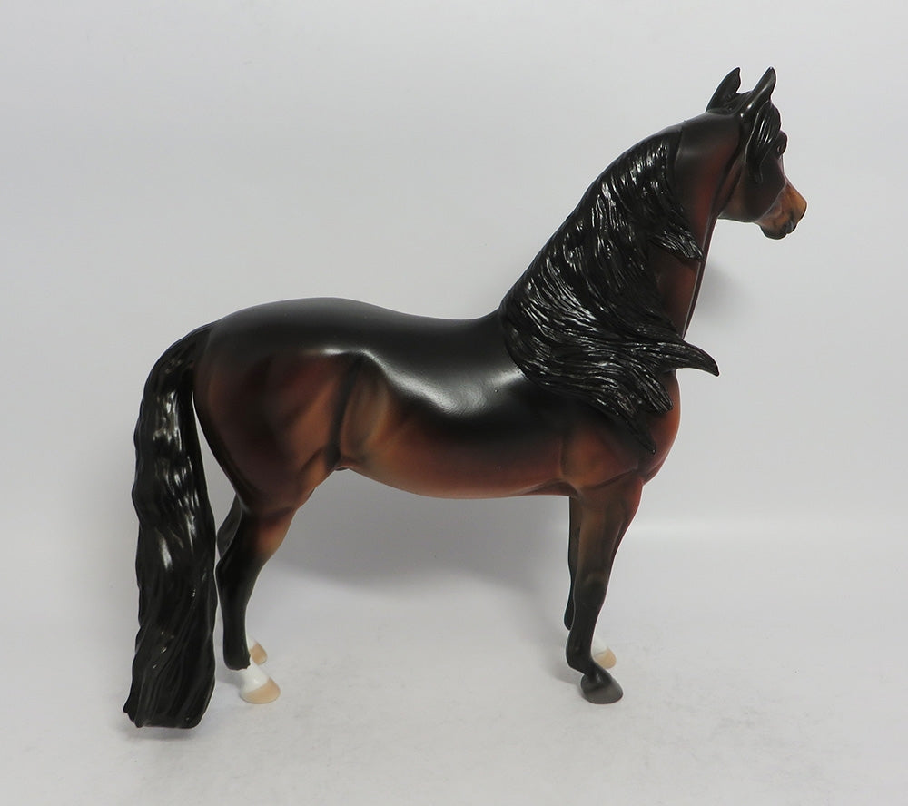 DARK SUNRISE - OOAK DARK DAPPLE BAY MORGAN MODEL HORSE 3/29/2018