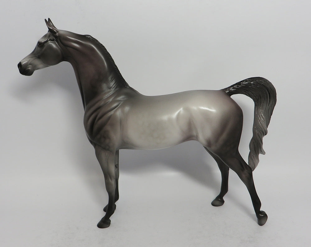 MORNING MIST - OOAK DAPPLE GREY ARABIAN MODEL HORSE 3/29/2018