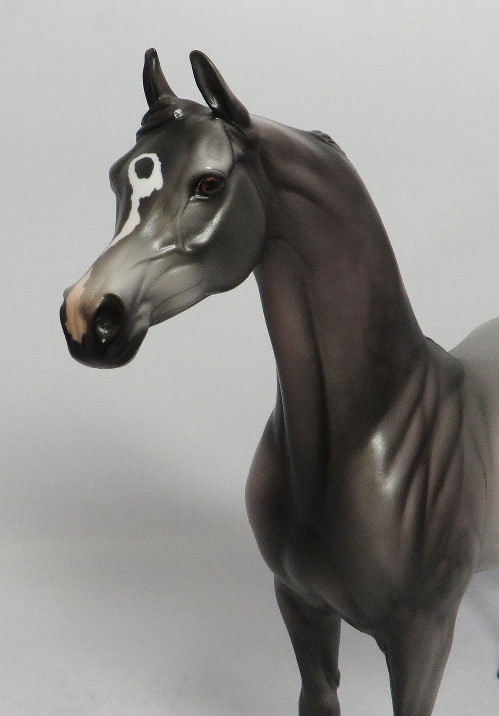 MORNING MIST - OOAK DAPPLE GREY ARABIAN MODEL HORSE 3/29/2018