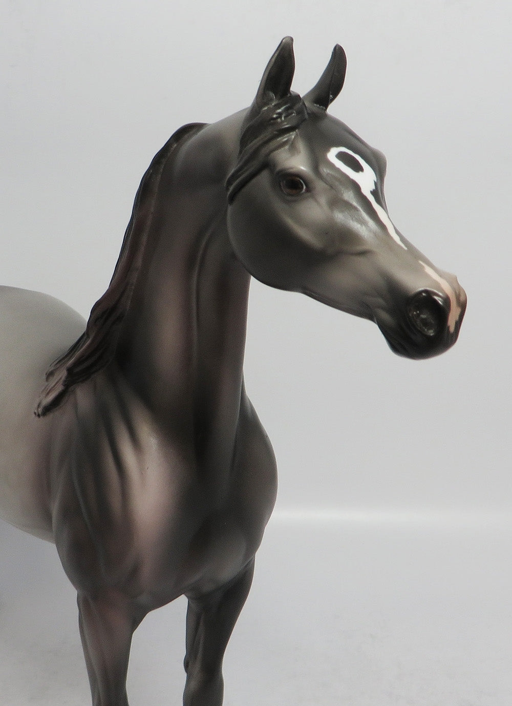 MORNING MIST - OOAK DAPPLE GREY ARABIAN MODEL HORSE 3/29/2018