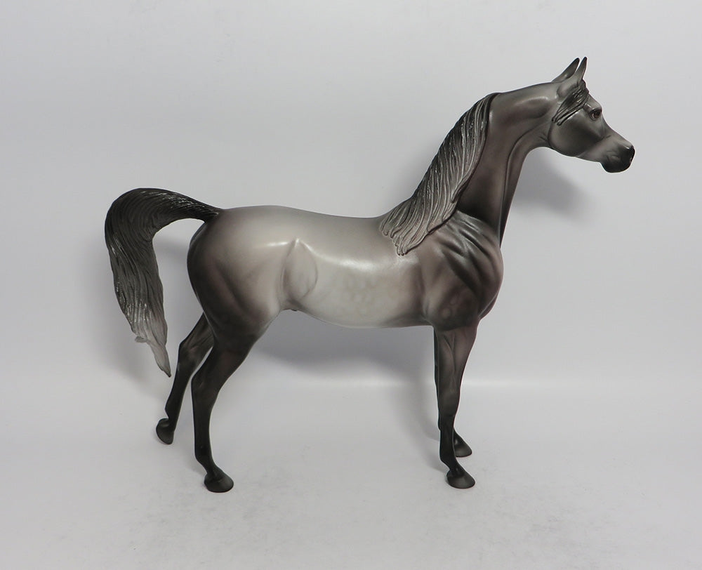 MORNING MIST - OOAK DAPPLE GREY ARABIAN MODEL HORSE 3/29/2018