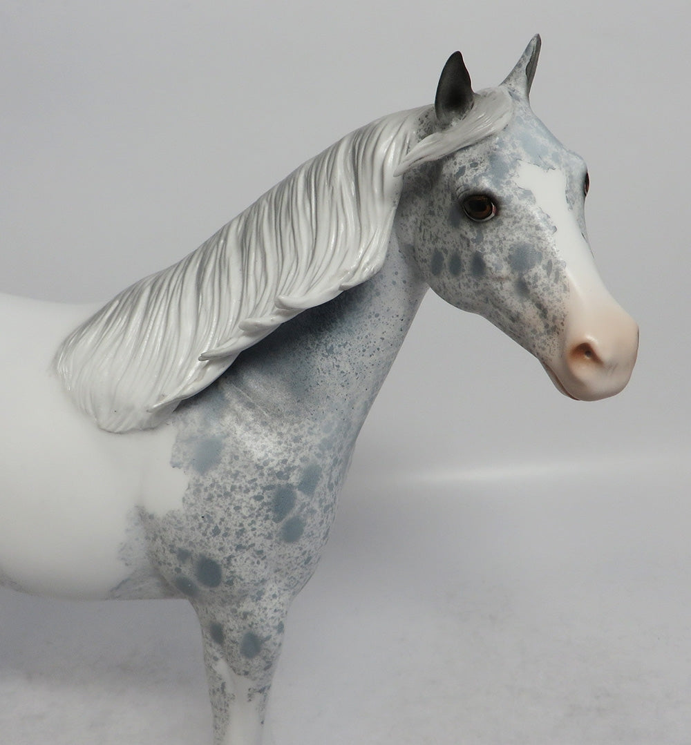 SPRING FEVER - OOAK GREY PINTALOOSA ISH MODEL HORSE 3/29/2018