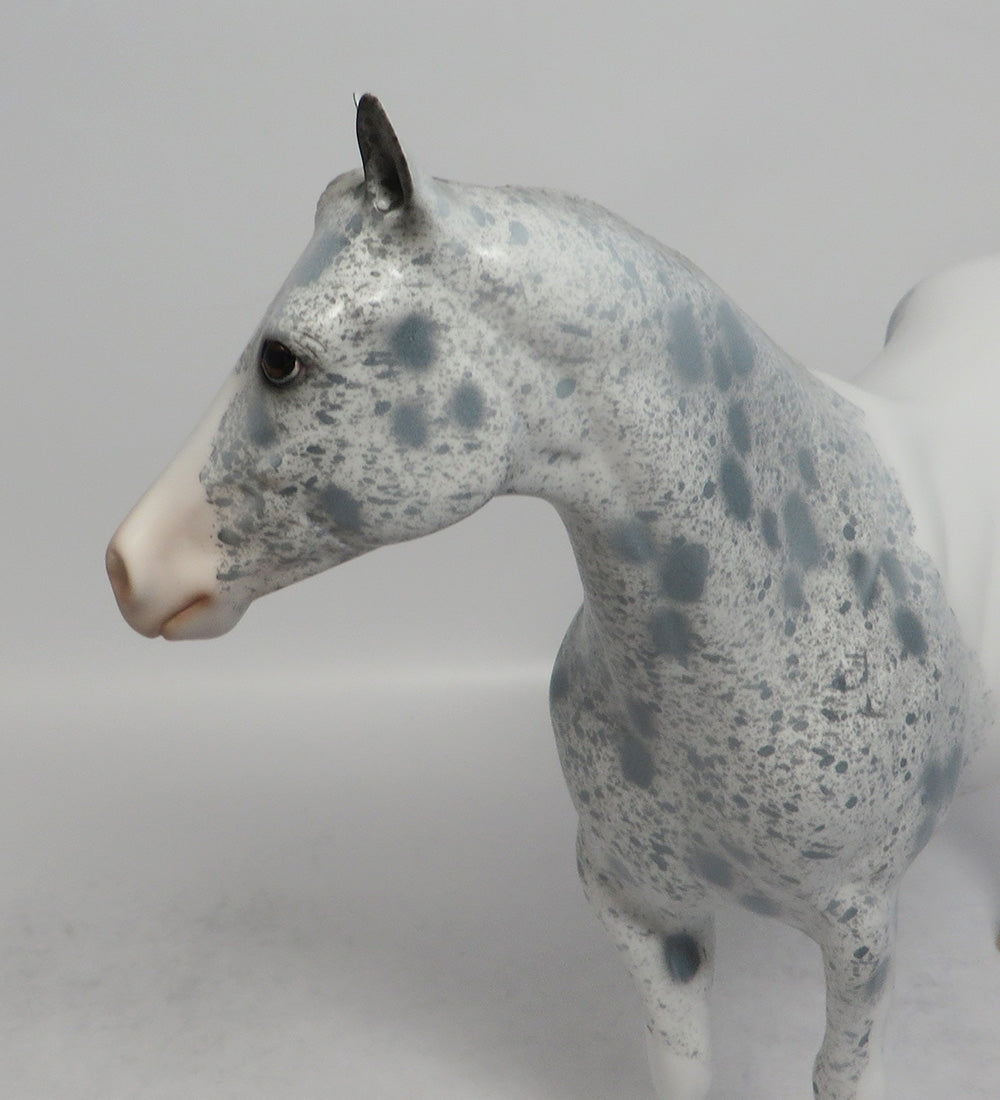 SPRING FEVER - OOAK GREY PINTALOOSA ISH MODEL HORSE 3/29/2018