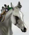 ABENA-OOAK GREY APPALOOSA YEARLING WITH FLOWERS IN MANE AND TAIL MODEL HORSE 3/7