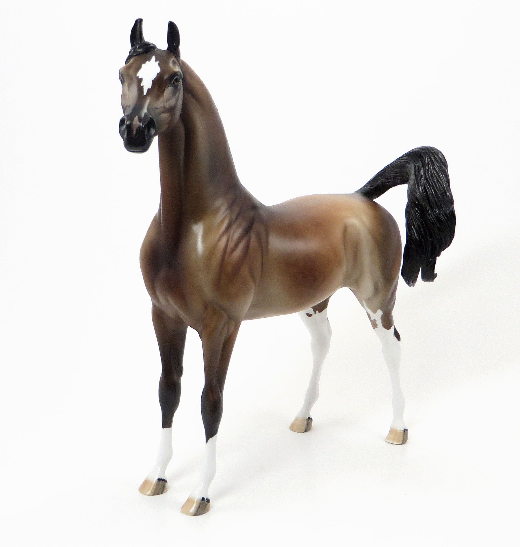 THE MAGIC TREE HOUSE - OOAK Dapple Bay Arabian Model Horse - 6/19