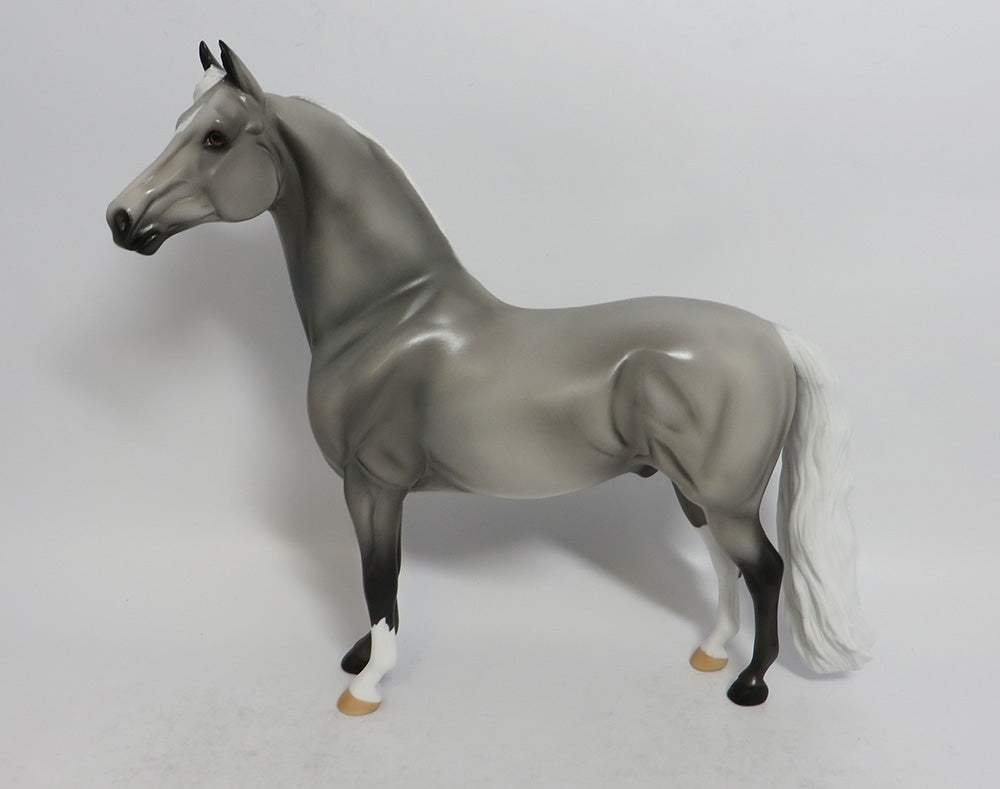 TWO STEP - OOAK GREY MORGAN MODEL HORSE SHCF2018