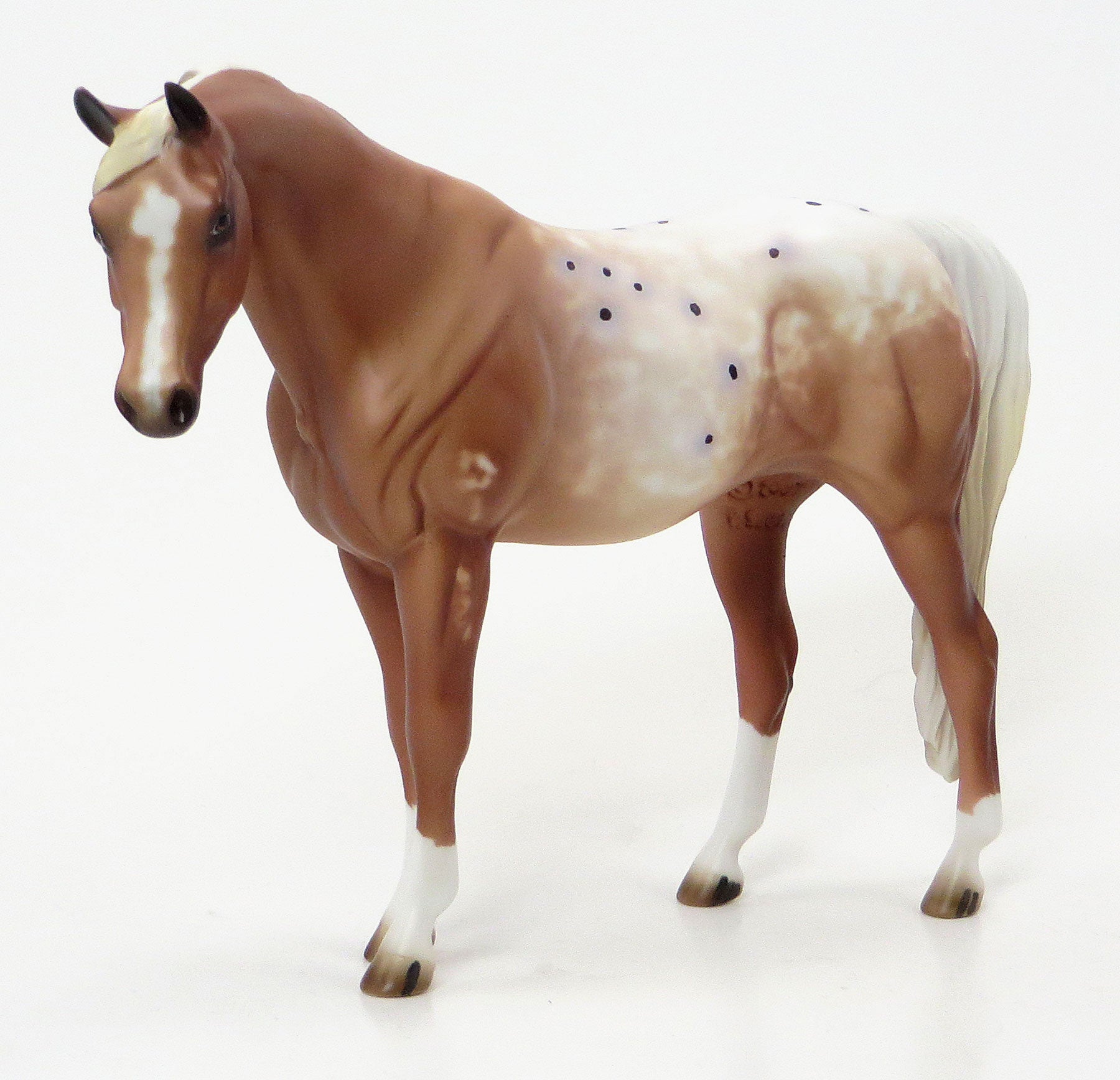 COUSINS QUEEN - Chestnut Appaloosa Pebbles Arabian Model Horse - LE6