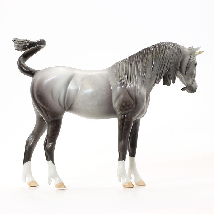 WILD MISTERIA - LE 7 Dapple Rose Grey Unicorn Pebble 6/15