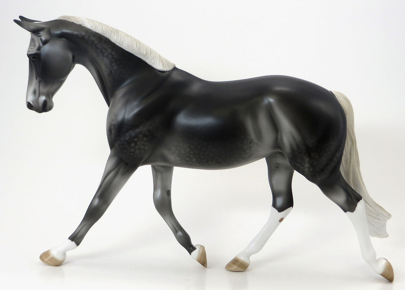 ALEXANDER AND THE TERRIBLE - OOAK Dapple Dark Grey Palouse Model Horse - 6/15