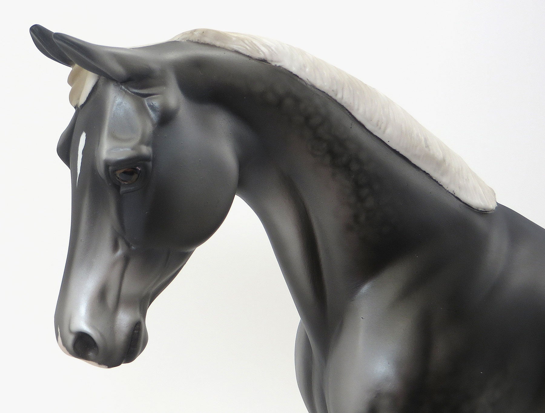 ALEXANDER AND THE TERRIBLE - OOAK Dapple Dark Grey Palouse Model Horse - 6/15