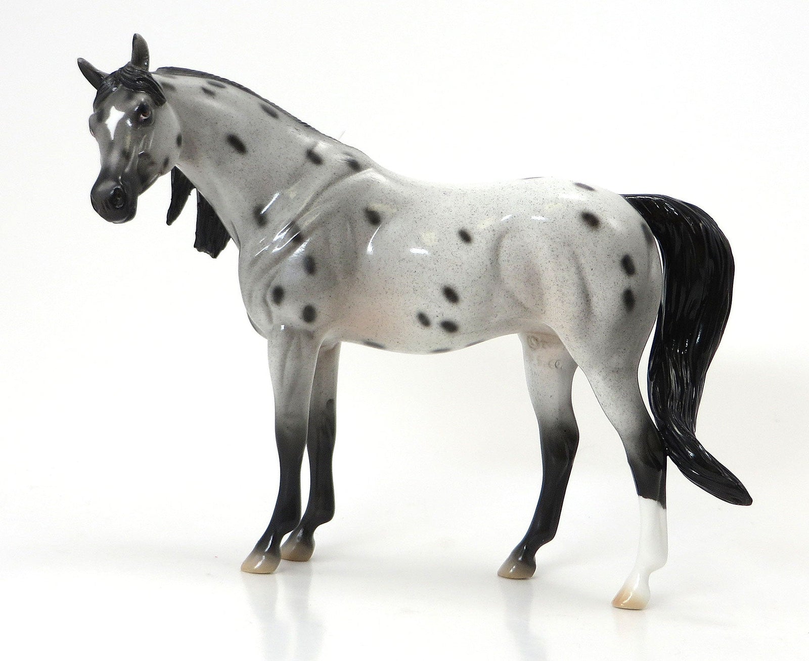 TENDER SPOTS - Grey Appaloosa Pebbles Arabian Model Horse - LE6 - 7/15