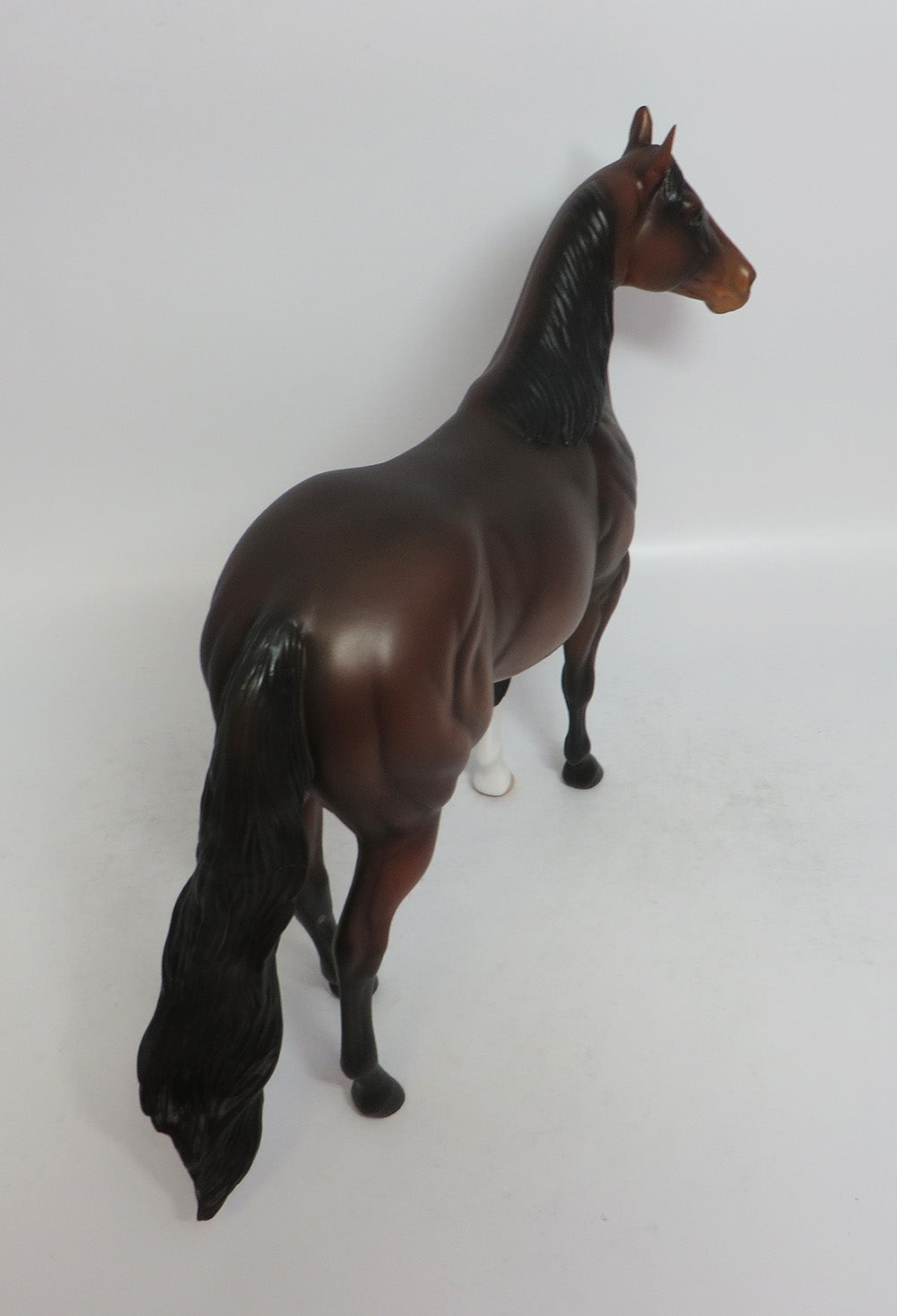 CANDY APPLE - OOAK DARK BAY ISH MODEL HORSE SHCF2018