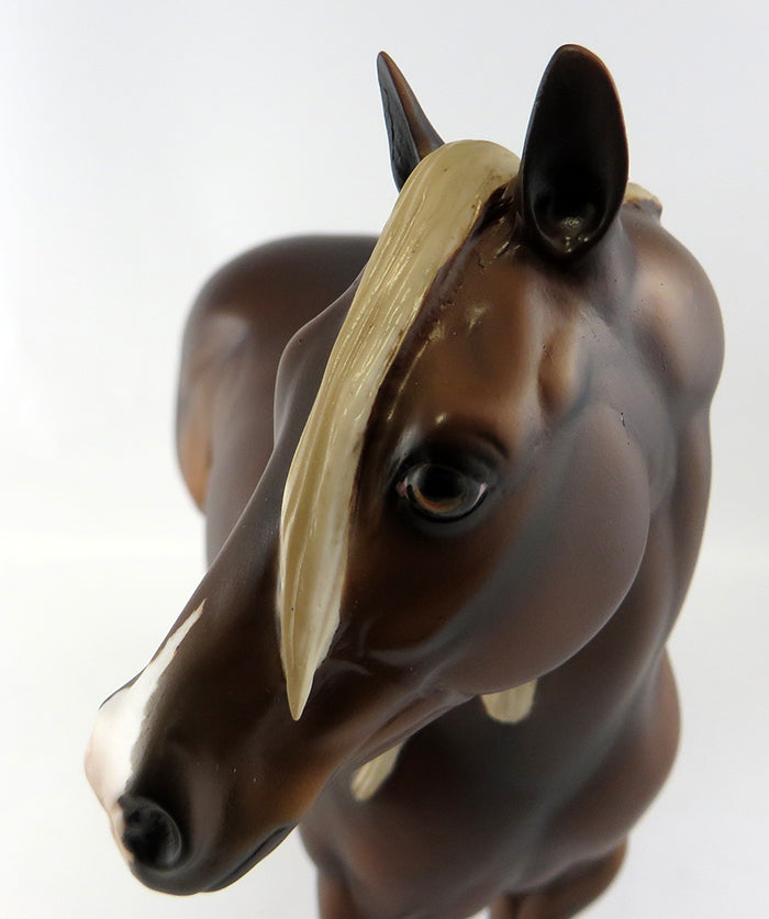 MISS PEREGRINE-LE-3 DAPPLED SORREL W/ FLAXEN MANE &amp; TAIL ISH MODEL HORSE BY JULIE KEIM 9/30