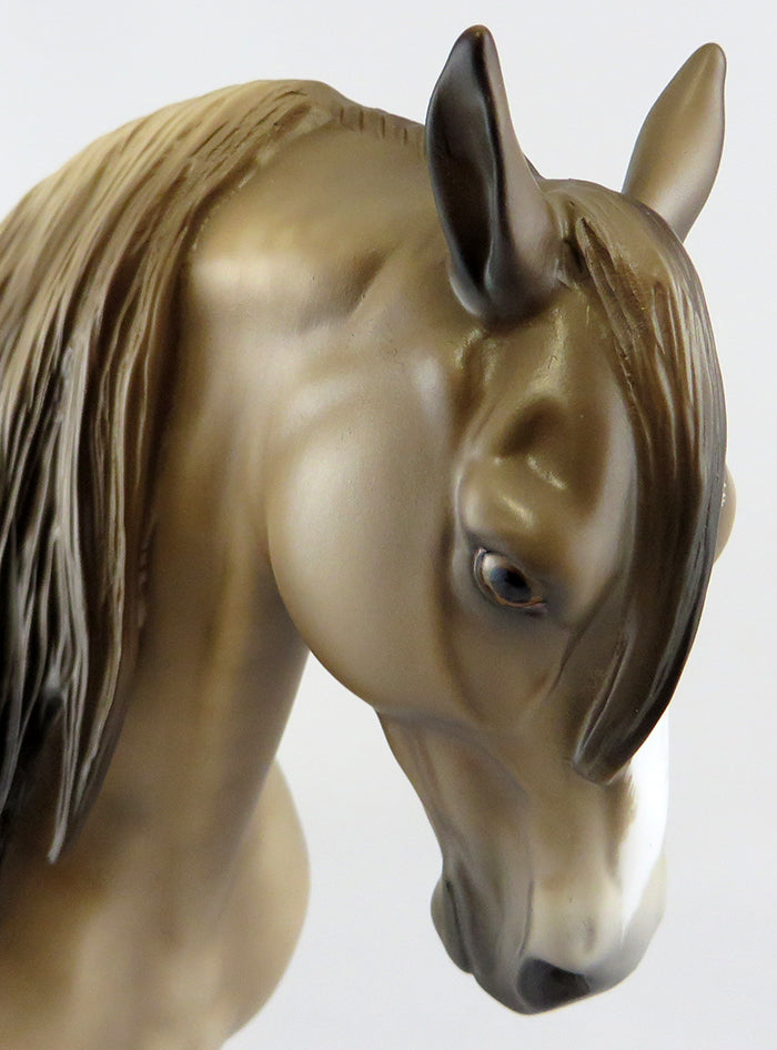 NOCTURNAL ANIMAL-LE-3 GRULLA ANDALUSIAN MODEL HORSE BY SHERYL LEISURE 9/30