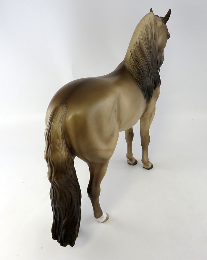 NOCTURNAL ANIMAL-LE-3 GRULLA ANDALUSIAN MODEL HORSE BY SHERYL LEISURE 9/30
