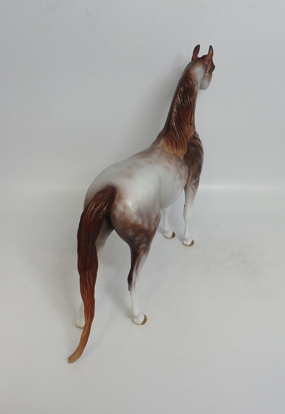 GUCCHI - OOAK CHESTNUT SABINO ARABIAN MODEL HORSE BY DAWN QUICK 4/6/2018