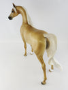 RULES DON&#39;T APPLY-OOAK DAPPLED PALOMINO MARE ARABIAN MODEL HORSE BY SHERYL LEISURE 9/30